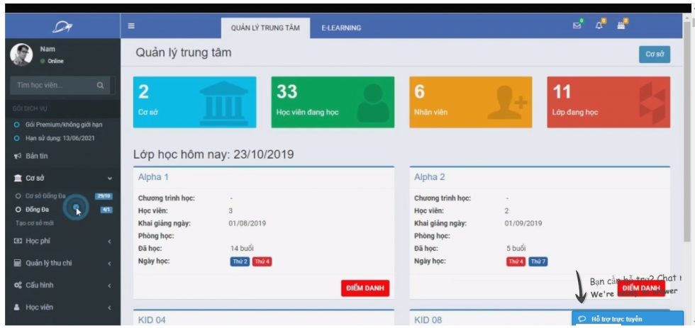 Phần mềm quản lý Trung tâm Ngoại ngữ VnResource - EBM